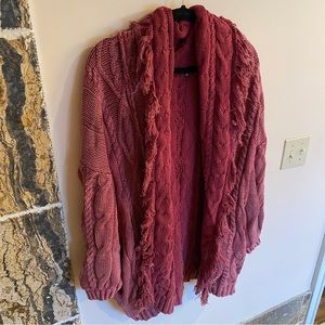 Fate Thick Knit Scarf Cardigan